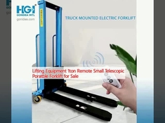 Sprzęt podnoszący 1tonowy zdalny mały teleskopiczny przenośny wózek widłowy