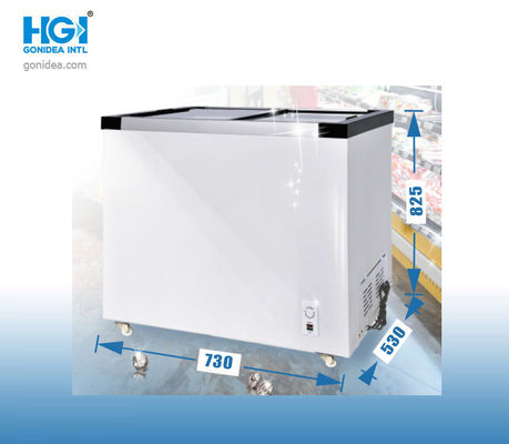 168 litrów Top Double Doors Głębokie zamrażanie Stand Up Chest Freezer