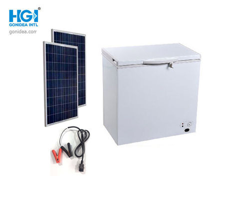 Biała, zasilana prądem stałym zamrażarka solarna Thermocool, otwarta od góry, 162 litry, 42,5 kg