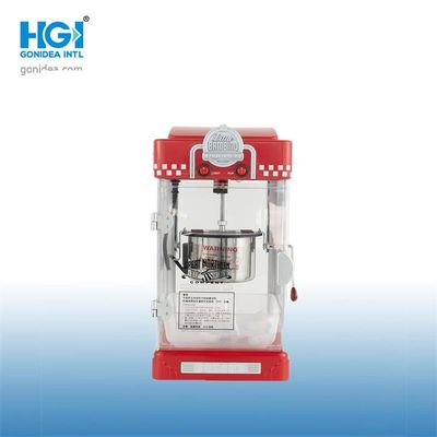 Automatyczna maszyna do robienia popcornu z czerwonym blatem 220V 300W przenośna